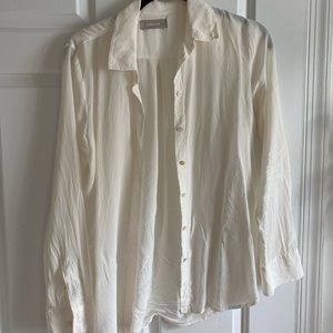 Everlane clean silk relaxed shirt